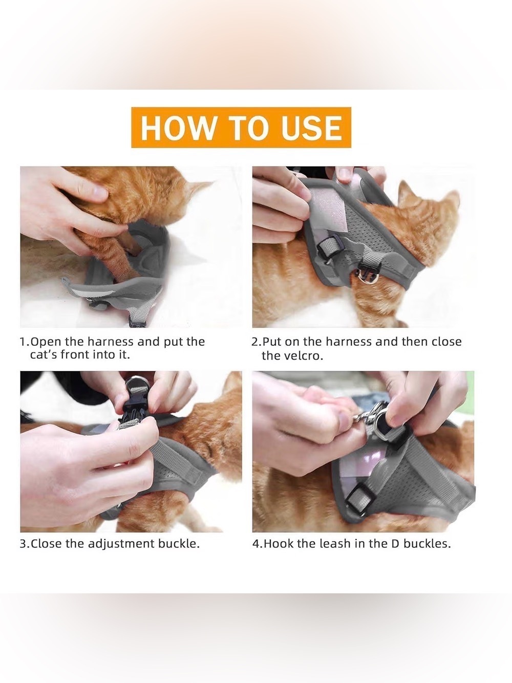 New Cat & Dog Vest Harness with leash Size XS - Picture 11 of 11